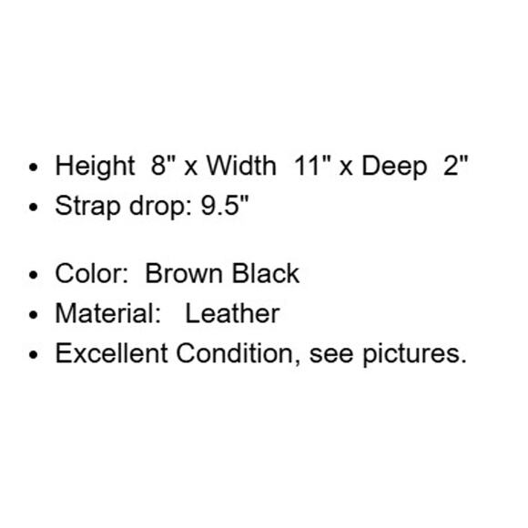 Carla Mancini Handbag Womens Brown Black Leather Alligator Texture Shoulder Bag - Picture 4 of 14